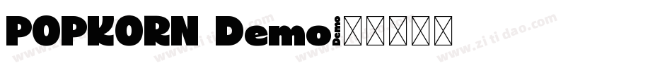 POPKORN Demo字体转换